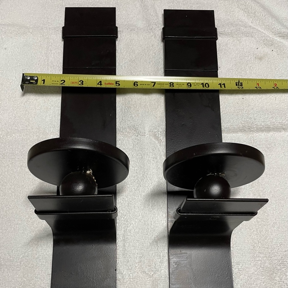 Black Metal Wall Sconces -Unbranded